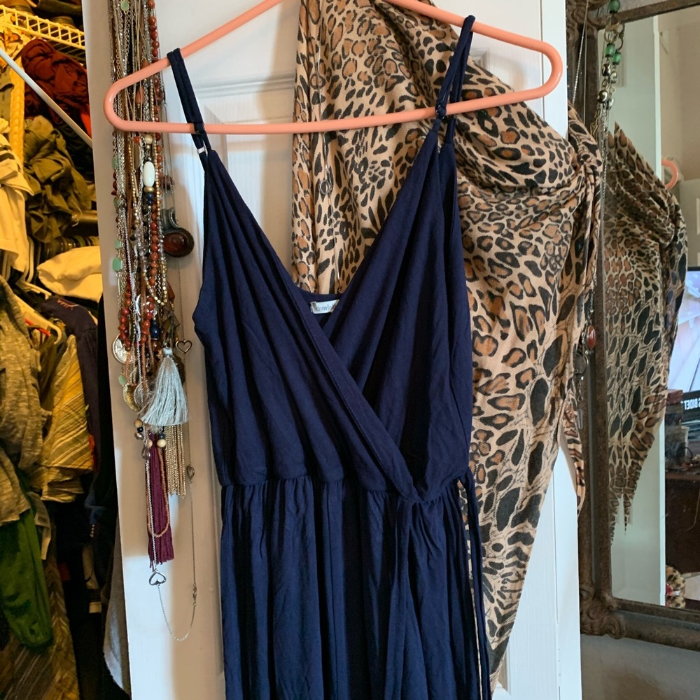 Navy blue jumpsuit